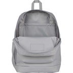 JanSport Cross Town Plus Laptop Backpack, 15 Inch Embroidery - Gray - Front Detail