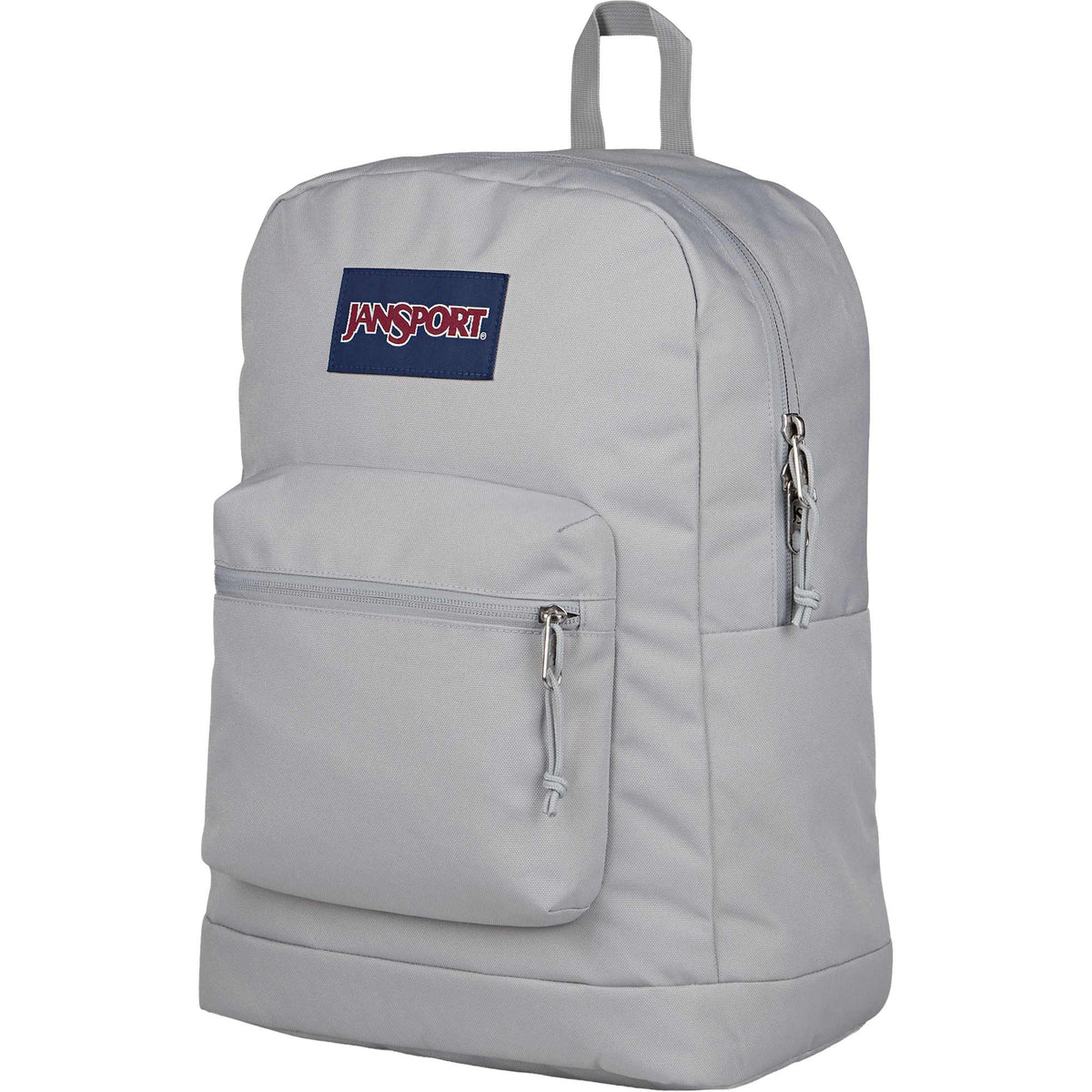 JanSport Cross Town Plus Laptop Backpack, 15 Inch - Gray - Left Angle