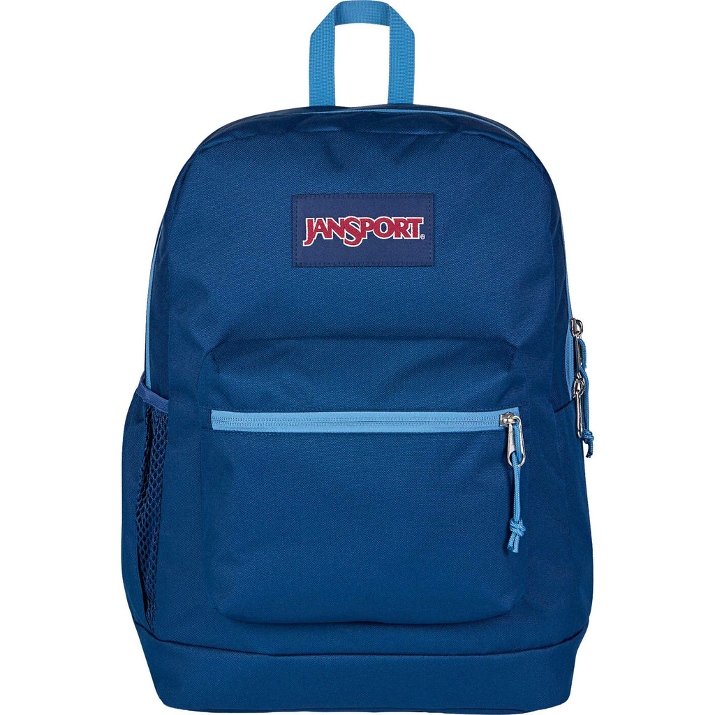 JanSport Cross Town Plus Laptop Backpack, 15 Inch Transfer - Color Block Navy - Photo 2