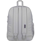 JanSport Cross Town Plus Laptop Backpack, 15 Inch Transfer - Gray - Back