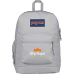 JanSport Cross Town Plus Laptop Backpack, 15 Inch Transfer - Gray - Front