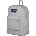 JanSport Cross Town Plus Laptop Backpack, 15 Inch Transfer - Gray - Left Angle