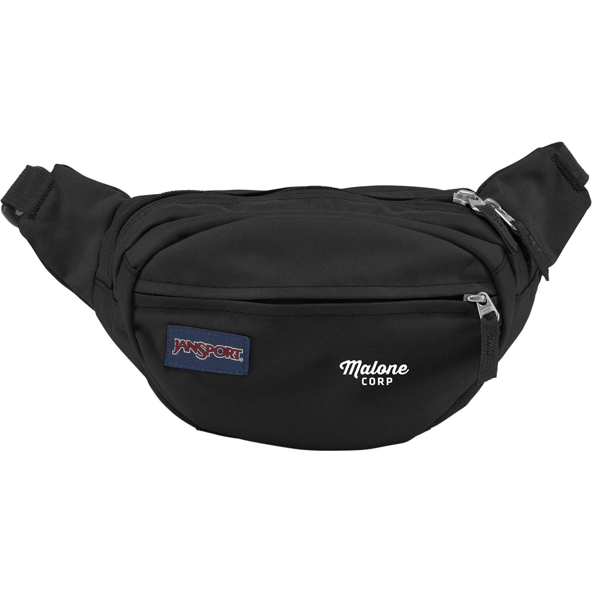 JanSport Fifth Avenue Waist Pack in Recycled Polyester Transfer - Black - Front