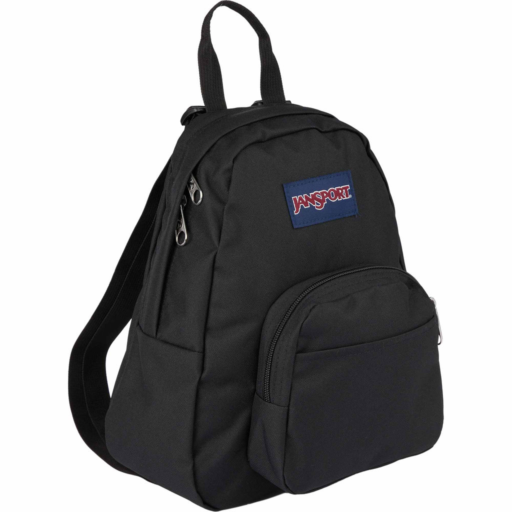 JanSport Half Pint Mini Backpack in Recycled PET - Black - Right Angle