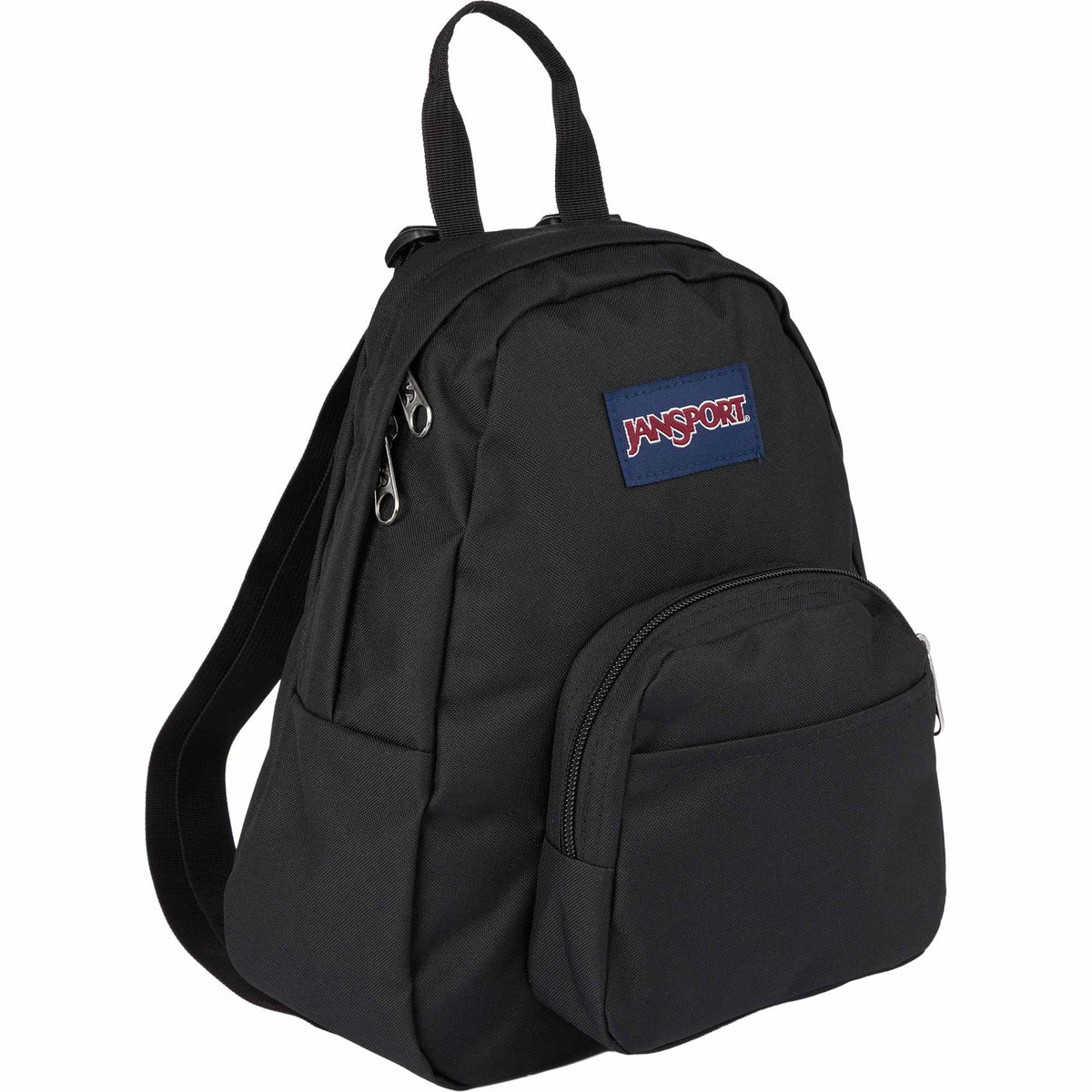 JanSport Half Pint Mini Backpack in Recycled PET - Black - Right Angle