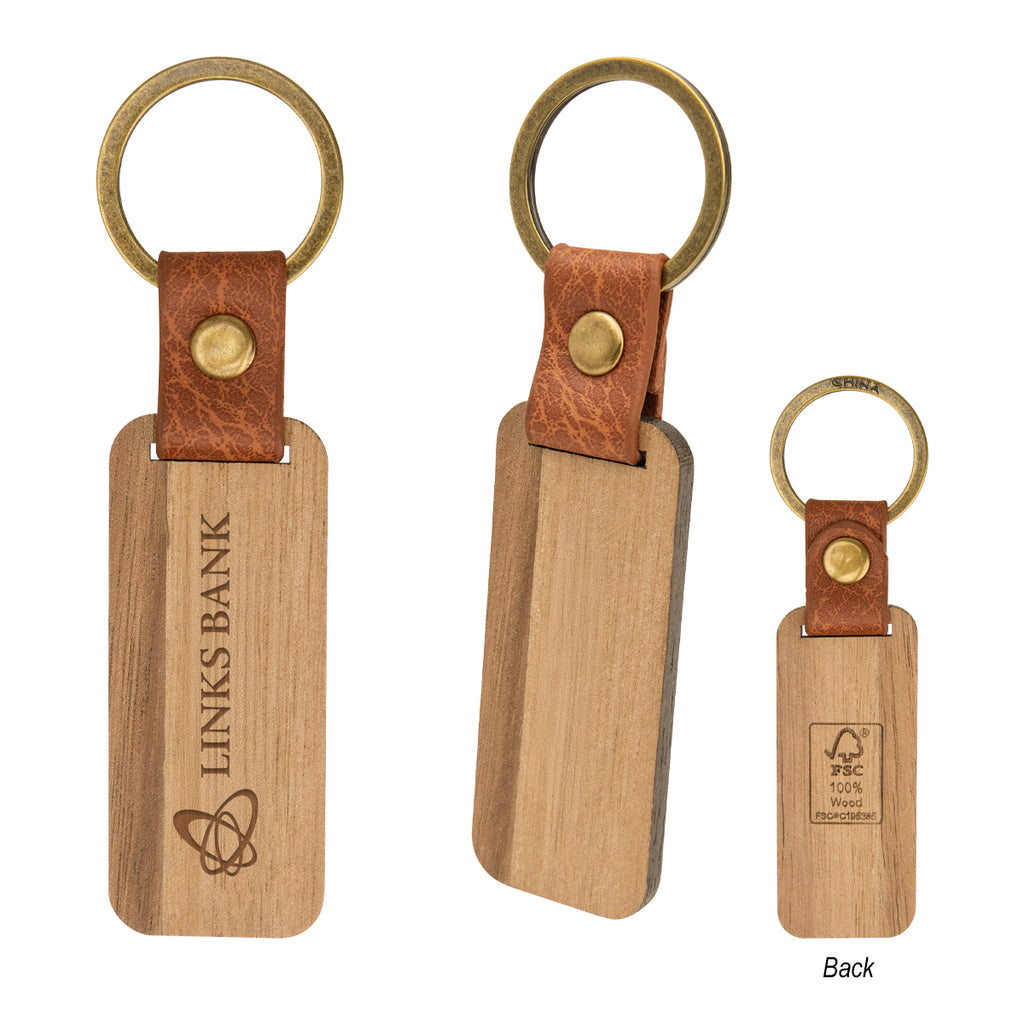 Jarvis Key Ring in Wood - Laser Engraving