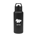 Jasper Recycled Stainless Steel Bottle, 32 oz - Black - Silk Screen