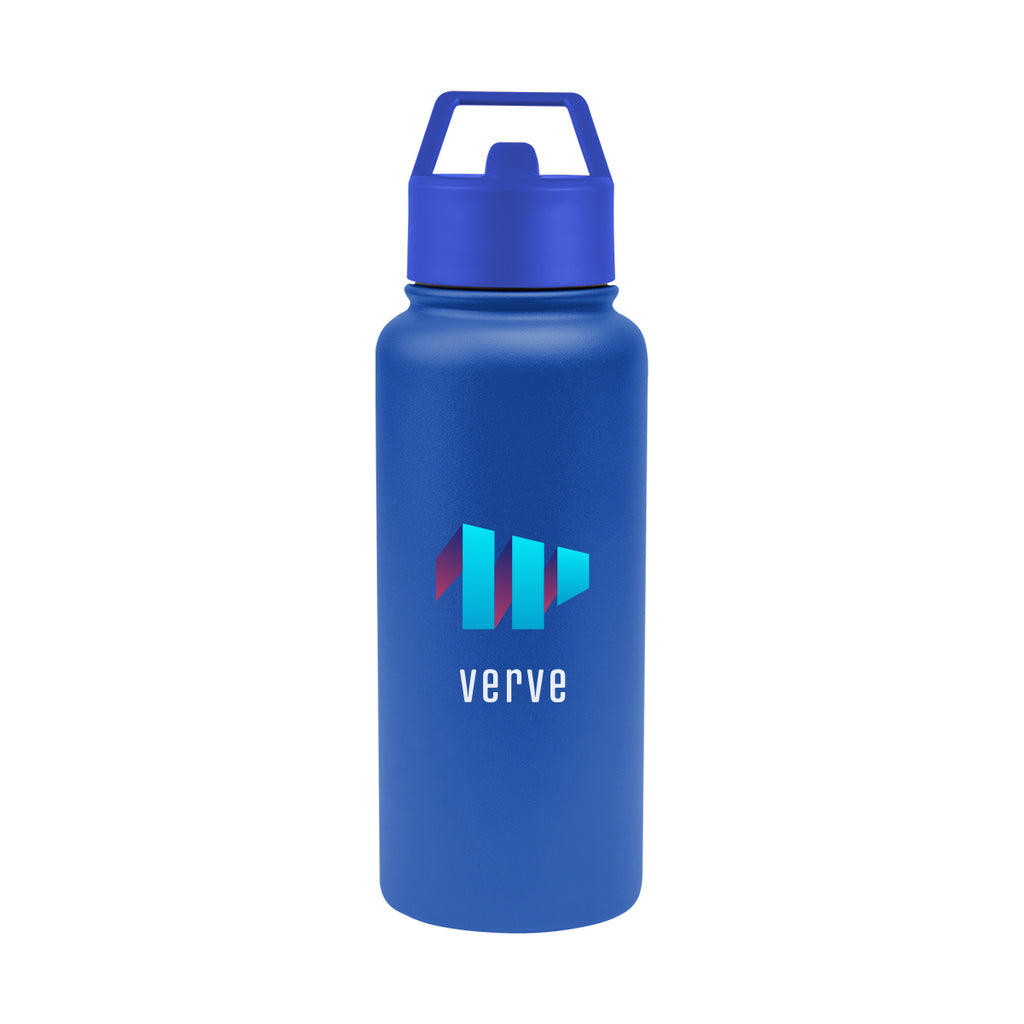 Jasper Recycled Stainless Steel Bottle, 32 oz - Blue - Colorbrite