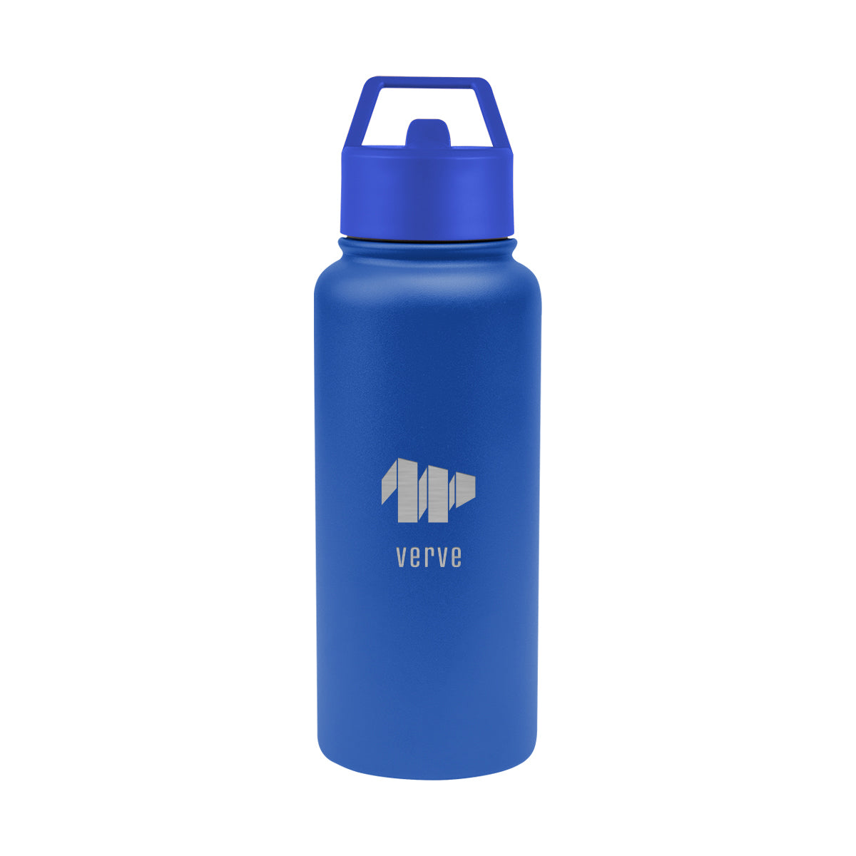 Jasper Recycled Stainless Steel Bottle, 32 oz - Blue - Laser Engraving