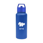 Jasper Recycled Stainless Steel Bottle, 32 oz - Blue - Silk Screen