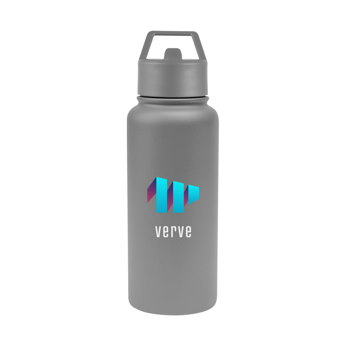 Jasper Recycled Stainless Steel Bottle, 32 oz - Gray - Colorbrite