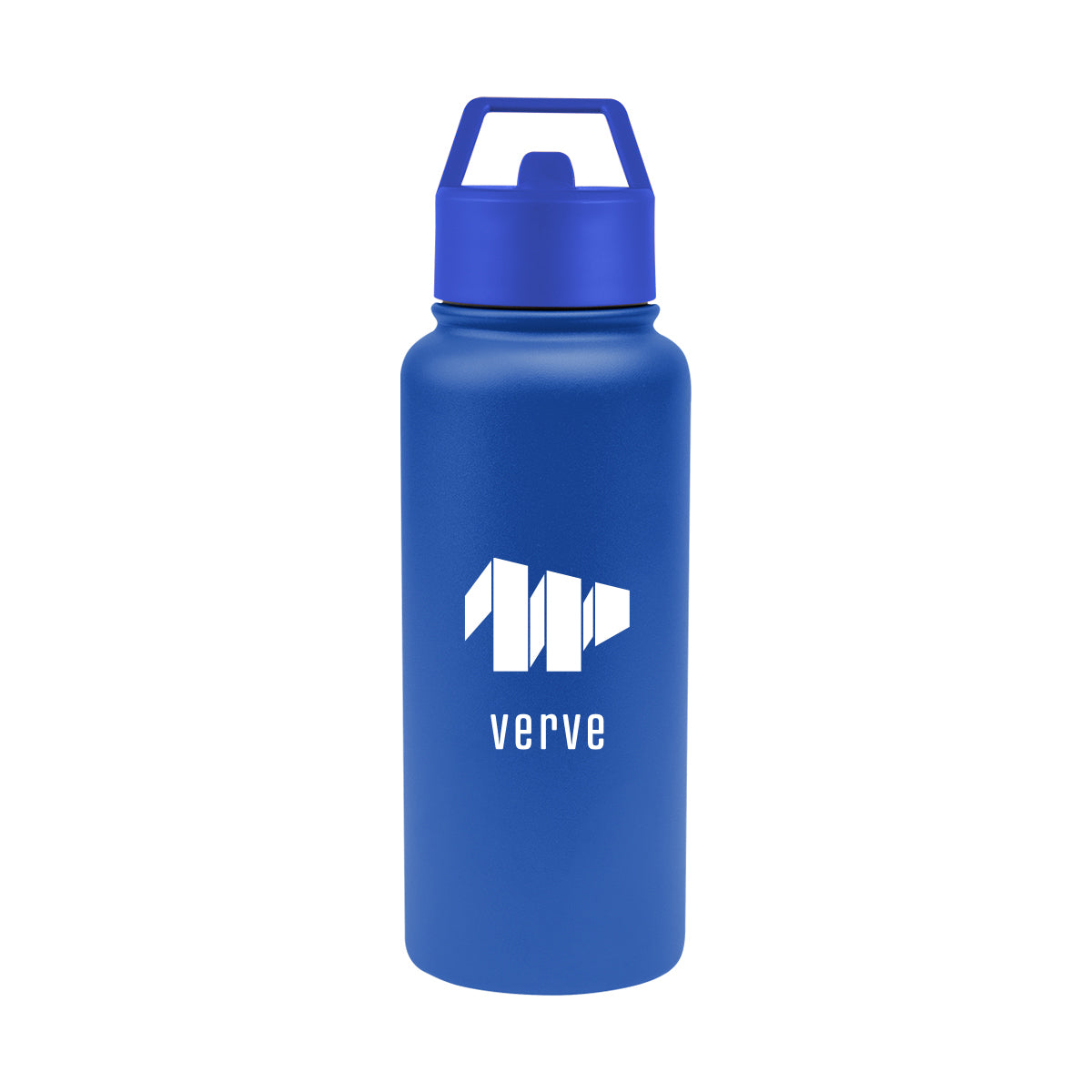 Jasper Recycled Stainless Steel Bottle, 32 oz Laser Engraving - Blue - Silk Screen