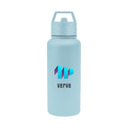 Jasper Recycled Stainless Steel Bottle, 32 oz Laser Engraving - Light Blue - Colorbrite