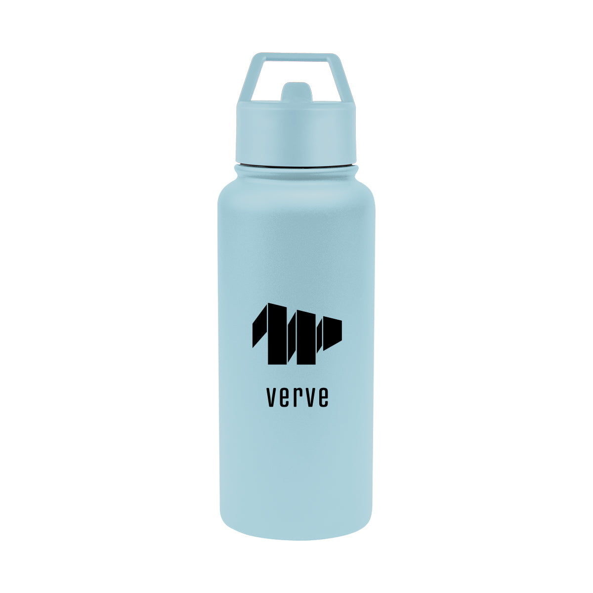 Jasper Recycled Stainless Steel Bottle, 32 oz Laser Engraving - Light Blue - Silk Screen