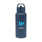 Jasper Recycled Stainless Steel Bottle, 32 oz Laser Engraving - Navy - Colorbrite