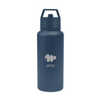 Jasper Recycled Stainless Steel Bottle, 32 oz Laser Engraving - Navy - Laser Engraving
