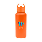 Jasper Recycled Stainless Steel Bottle, 32 oz Laser Engraving - Orange - Colorbrite