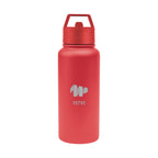 Jasper Recycled Stainless Steel Bottle, 32 oz Laser Engraving - Red - Laser Engraving