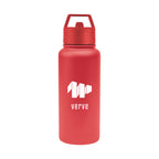 Jasper Recycled Stainless Steel Bottle, 32 oz Laser Engraving - Red - Silk Screen