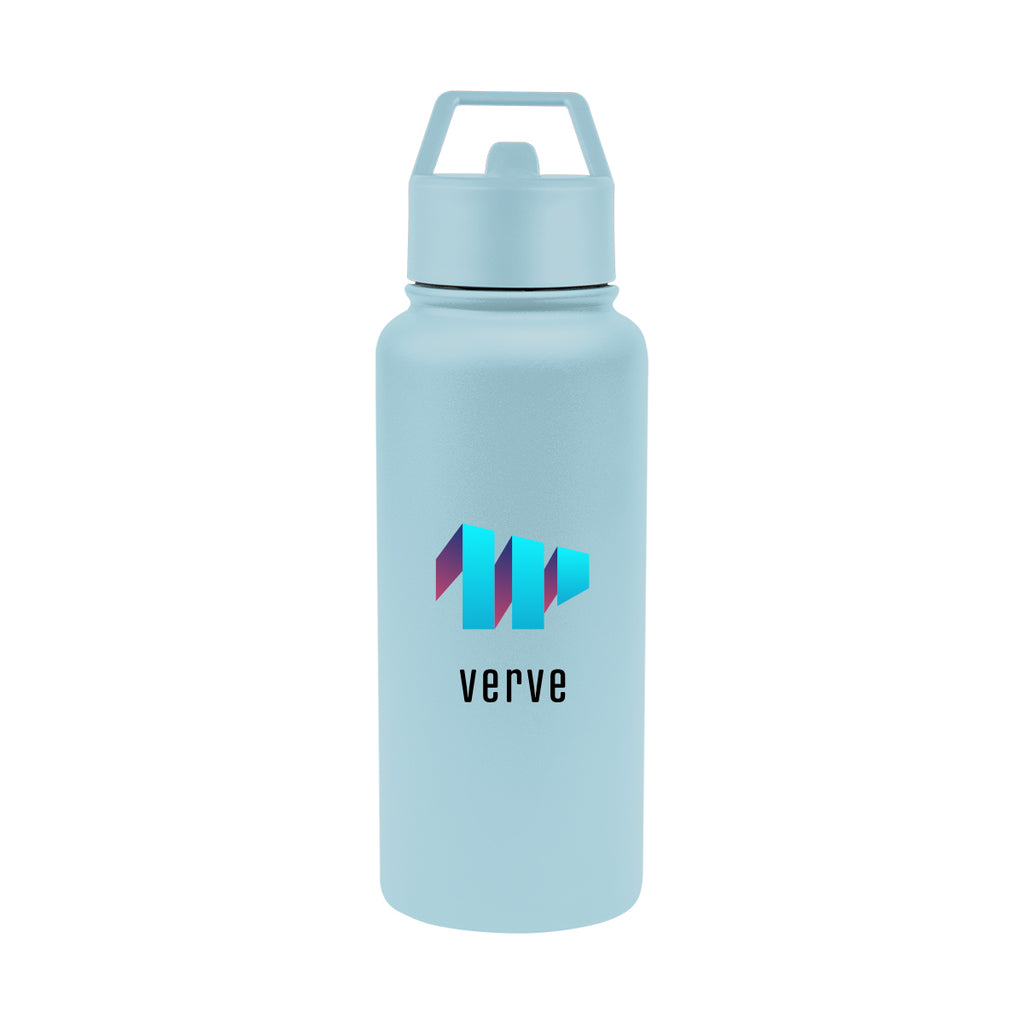 Jasper Recycled Stainless Steel Bottle, 32 oz - Light Blue - Colorbrite