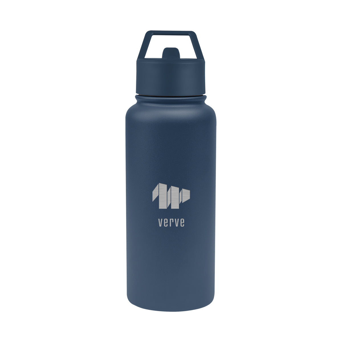 Jasper Recycled Stainless Steel Bottle, 32 oz - Navy - Laser Engraving