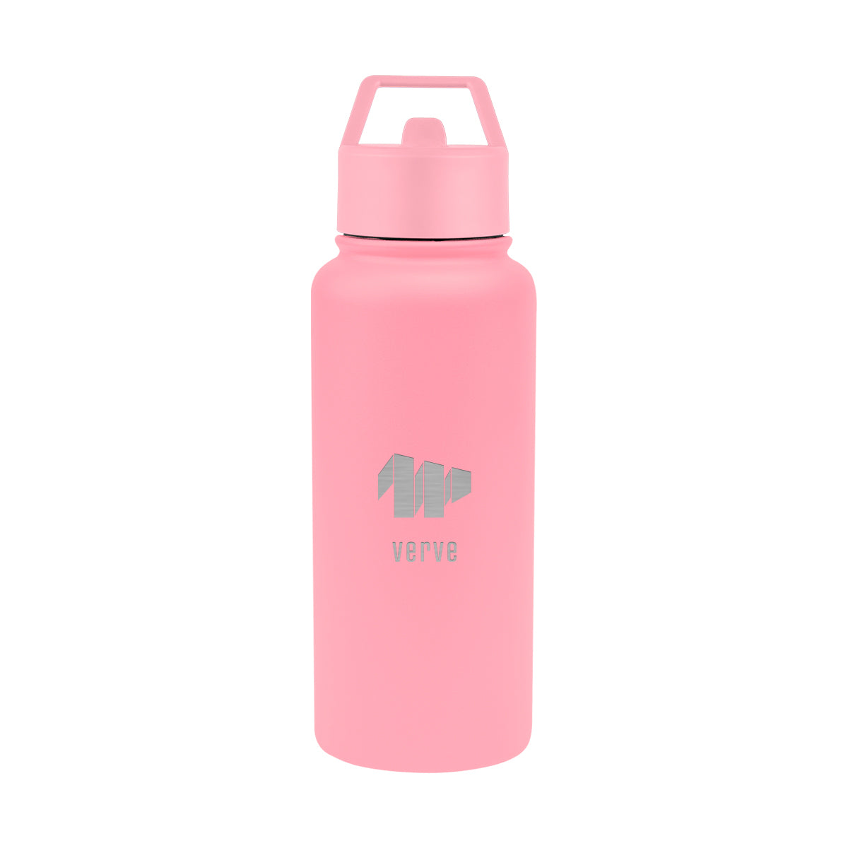 Jasper Recycled Stainless Steel Bottle, 32 oz - Pink - Laser Engraving
