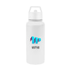 Jasper Recycled Stainless Steel Bottle, 32 oz - White - Colorbrite