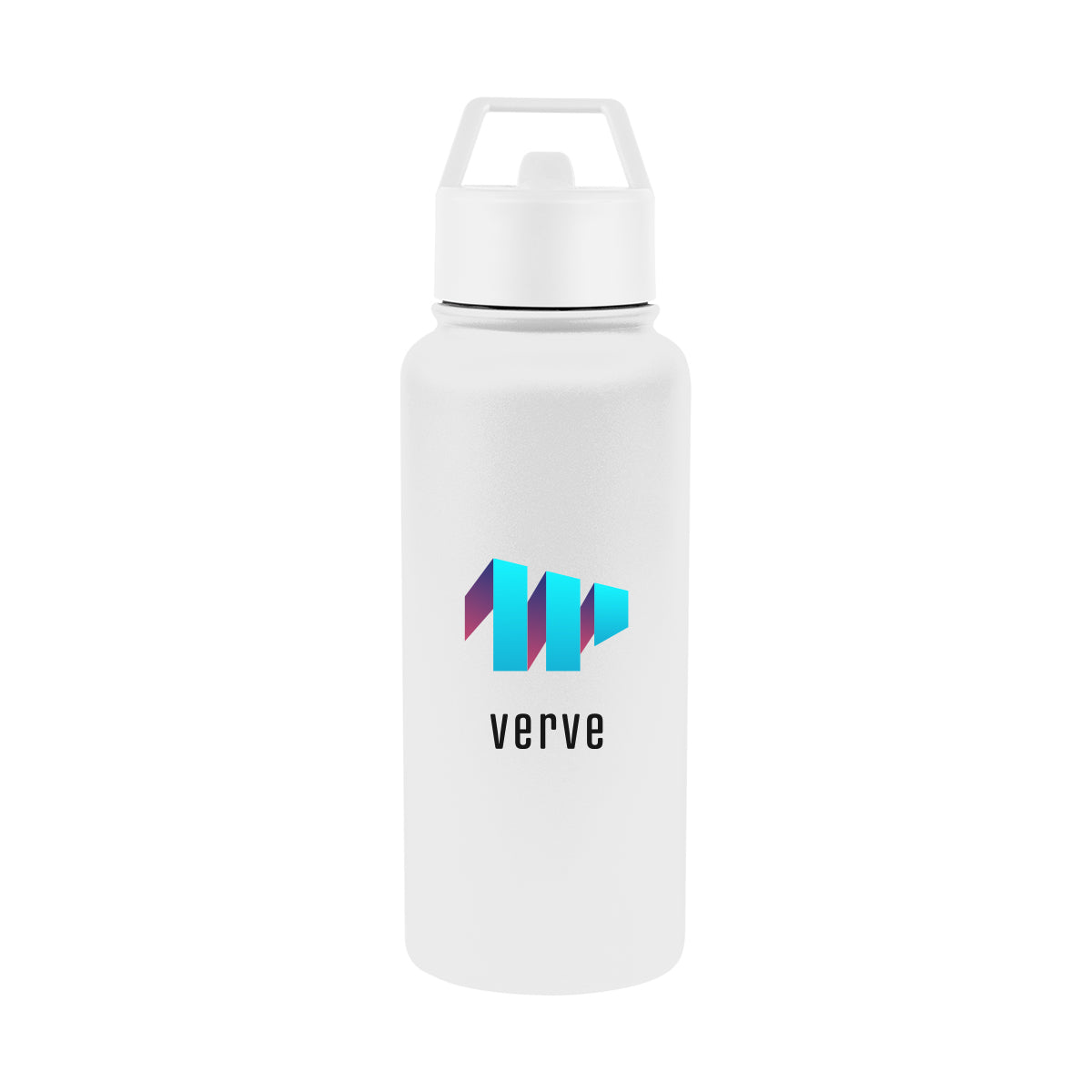Jasper Recycled Stainless Steel Bottle, 32 oz - White - Colorbrite