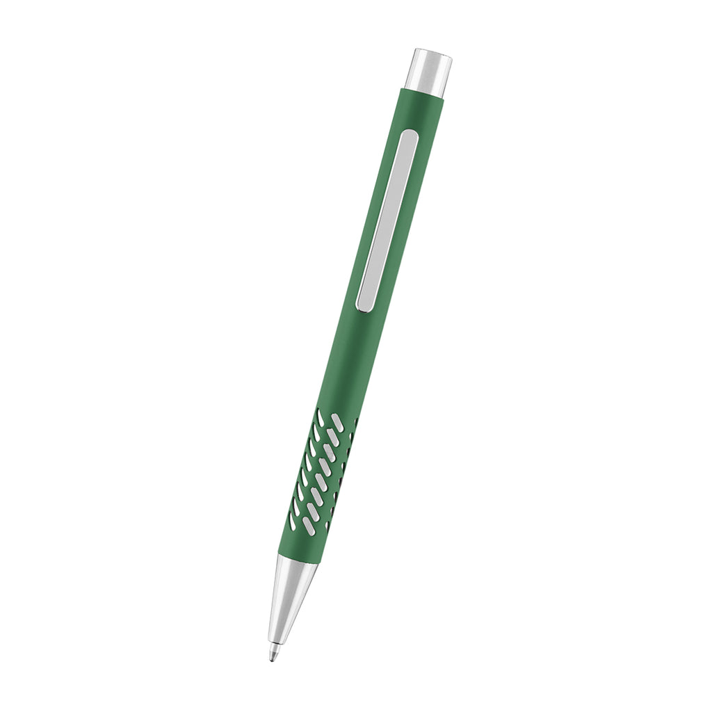 Jayden Pen in Recycled Aluminum - Green - Front