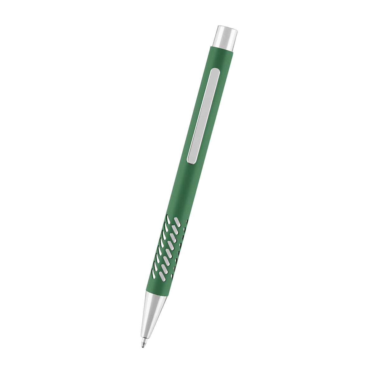 Jayden Pen in Recycled Aluminum - Green - Front