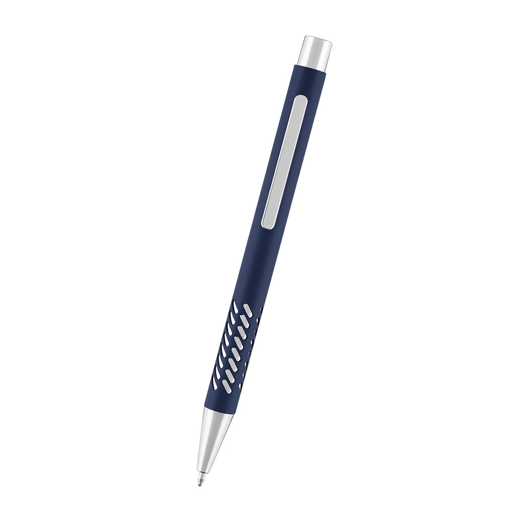 Jayden Pen in Recycled Aluminum - Navy - Front
