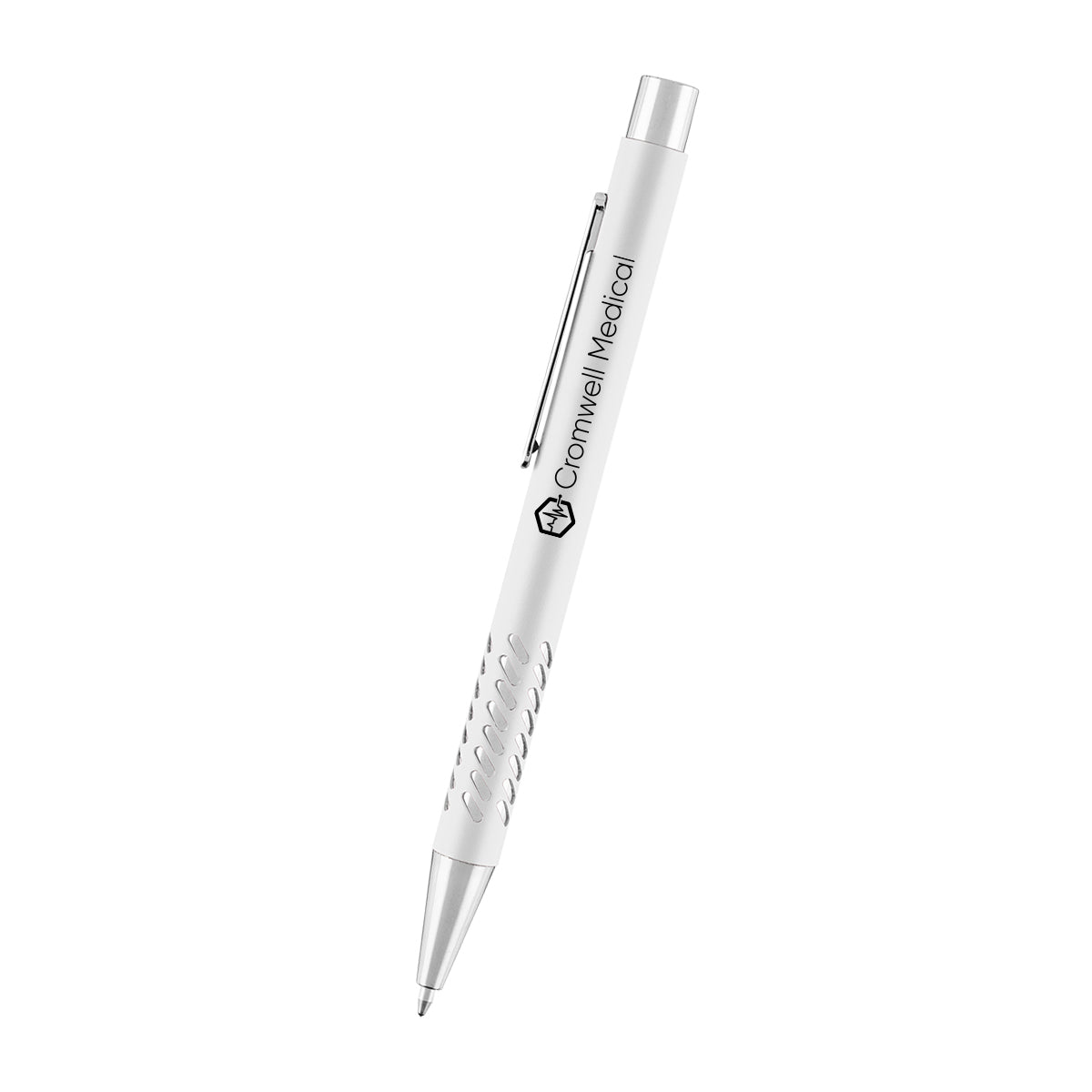Jayden Pen in Recycled Aluminum - White - Silk Screen