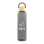 Jeffrey Bottle with Bamboo Lid and Carry Handle, 32 oz - Charcoal - Silk Screen