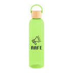 Jeffrey Bottle with Bamboo Lid and Carry Handle, 32 oz - Lime Green - Silk Screen
