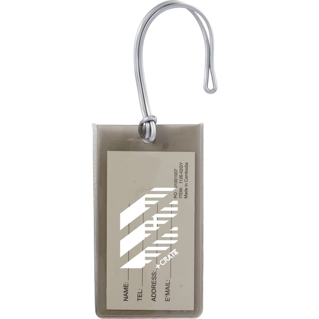 Jelly Luggage Tag in Clear PVC