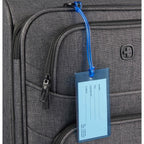 Jelly Luggage Tag in Clear PVC - Navy - Detail