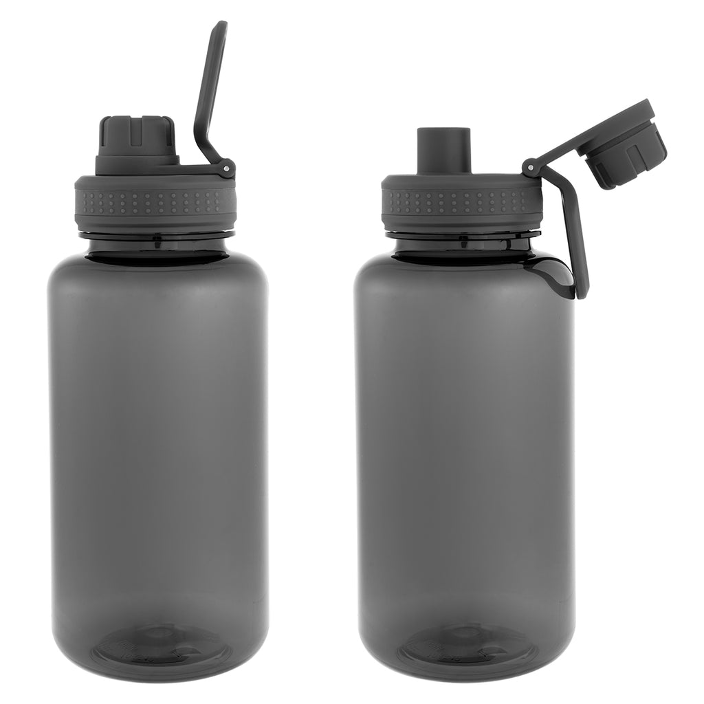Jessie Bottle in Recycled PET, 34 oz - Charcoal - Front
