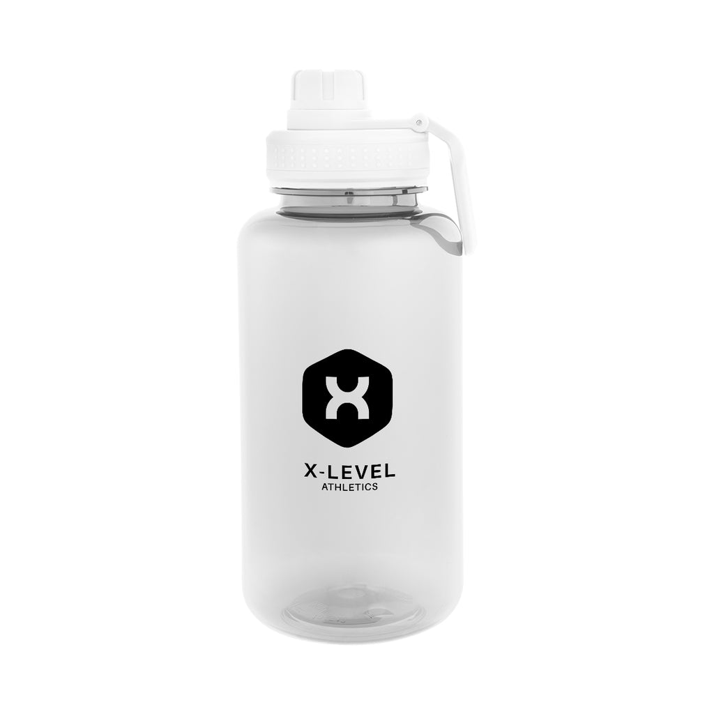 Jessie Bottle in Recycled PET, 34 oz - Clear - Silk Screen