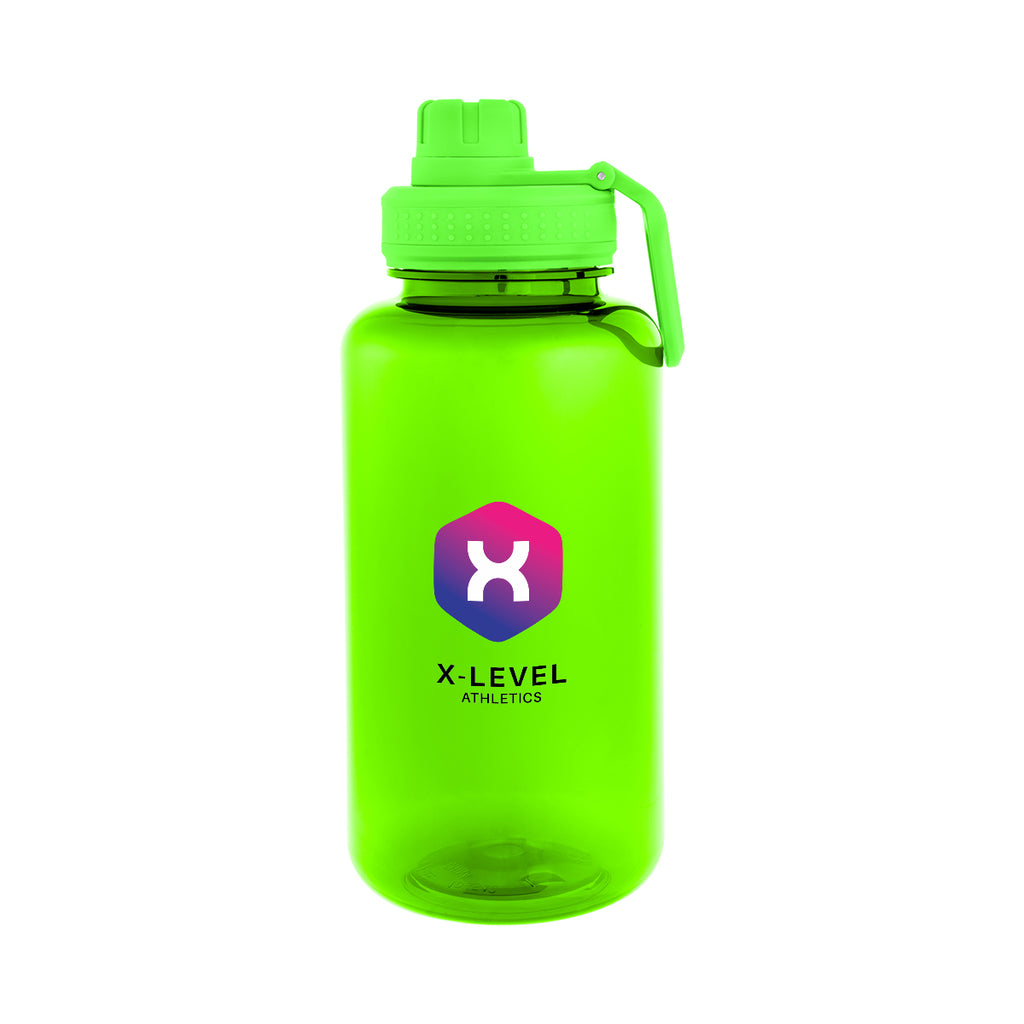 Jessie Bottle in Recycled PET, 34 oz - Lime Green - Colorbrite