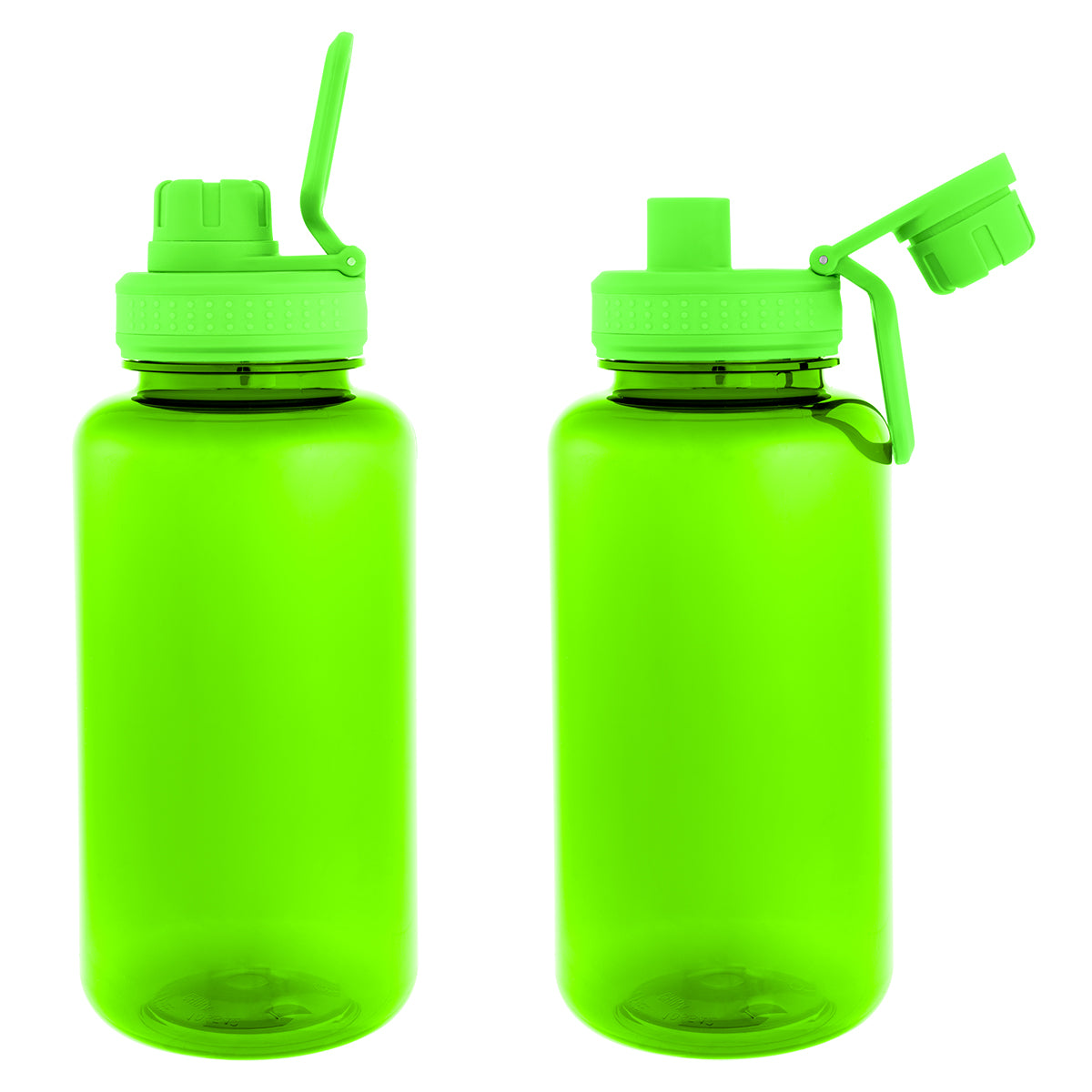 Jessie Bottle in Recycled PET, 34 oz - Lime Green - Front