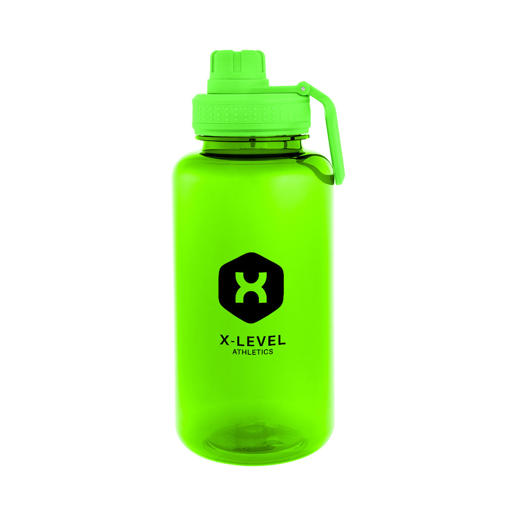 Jessie Bottle in Recycled PET, 34 oz - Lime Green - Silk Screen