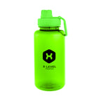 Jessie Bottle in Recycled PET, 34 oz - Lime Green - Silk Screen