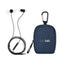 Jetset Wired Travel Earbuds with Mini Pouch Bag Charm Transfer - Navy Heather - View 1