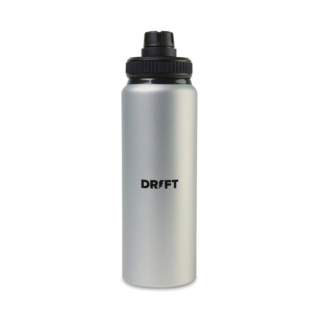 Jett Aluminum Water Bottle with Chug Lid, 32 oz Full Color - Silver - View 1