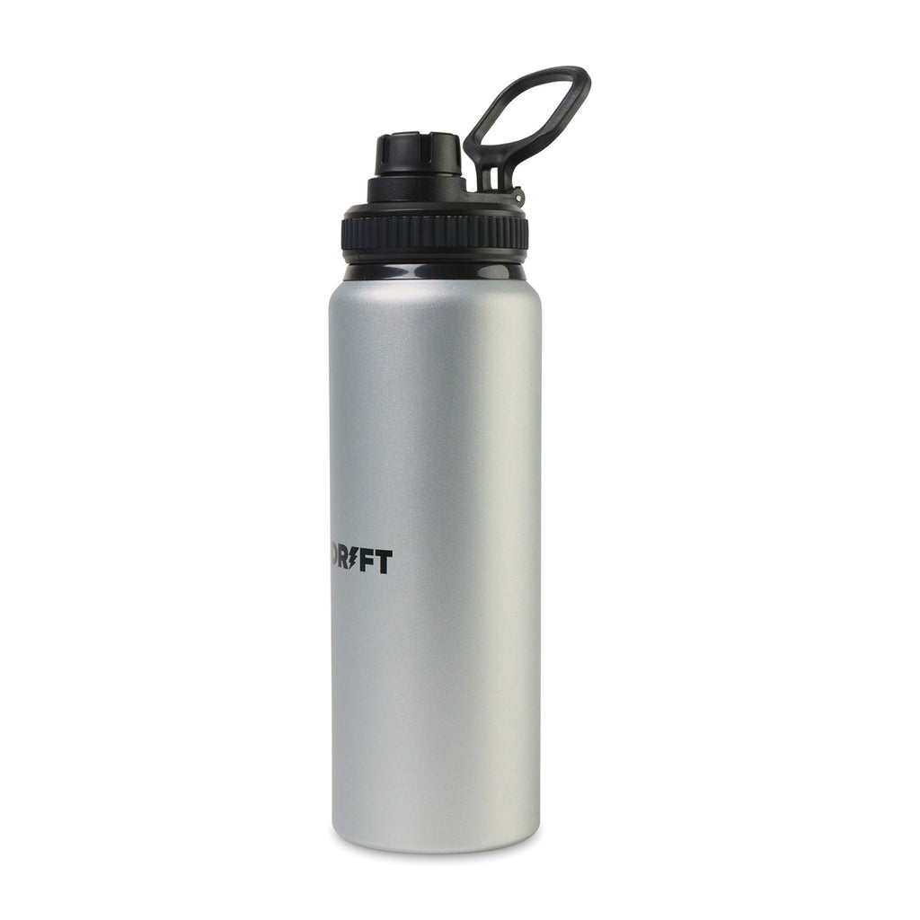 Jett Aluminum Water Bottle with Chug Lid, 32 oz Full Color - Silver - View 2