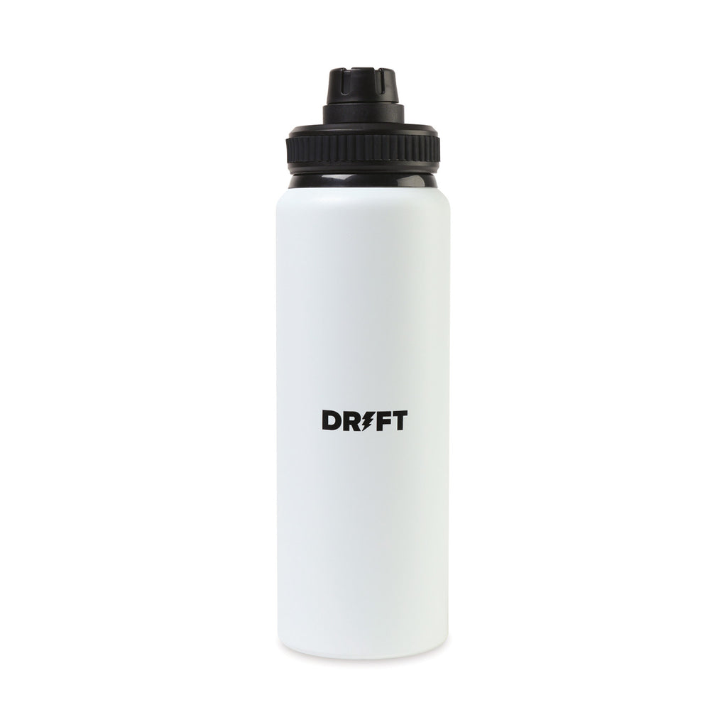 Jett Aluminum Water Bottle with Chug Lid, 32 oz Full Color - White - View 1