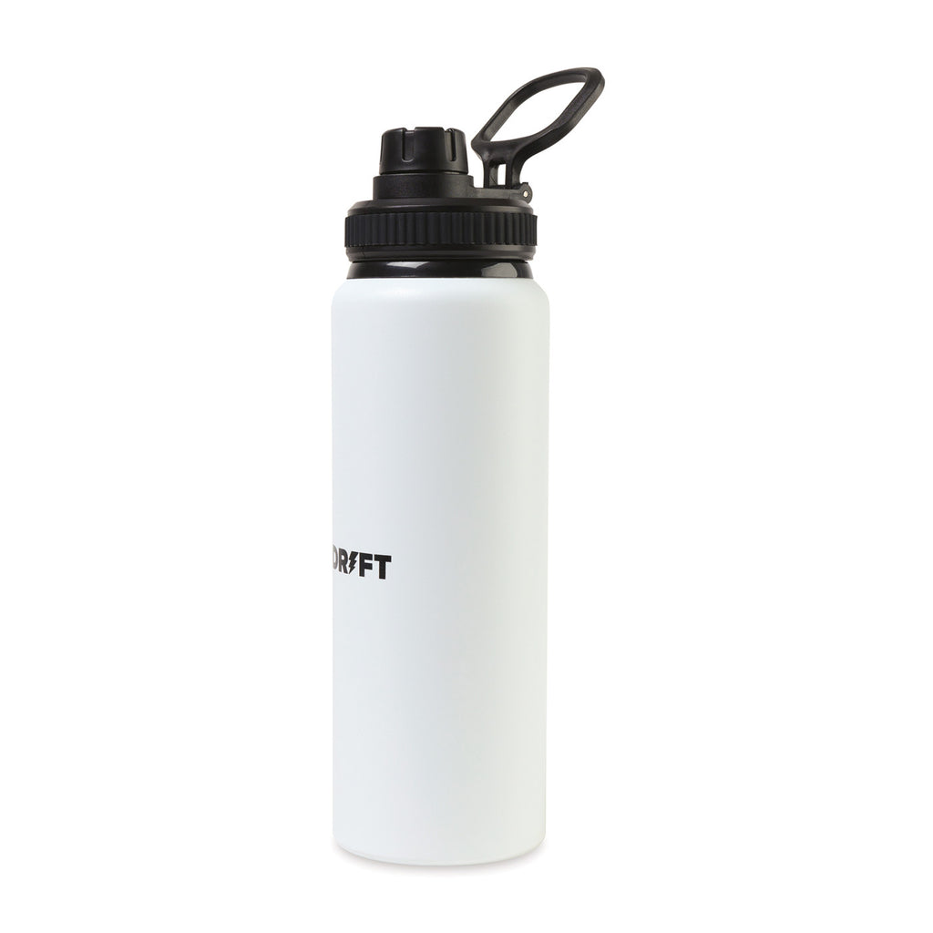 Jett Aluminum Water Bottle with Chug Lid, 32 oz Full Color - White - View 2