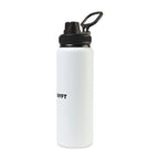 Jett Aluminum Water Bottle with Chug Lid, 32 oz Full Color - White - View 2