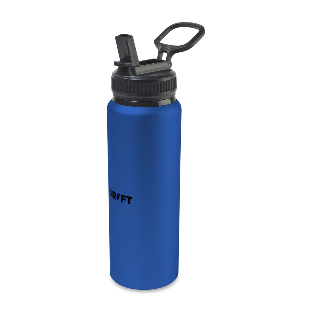 Jett Aluminum Water Bottle with Straw Lid, 32 oz - Sport Blue - View 2