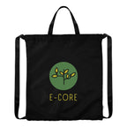 Joel Drawstring Tote Bag in Recycled PET - Black - Colorbrite